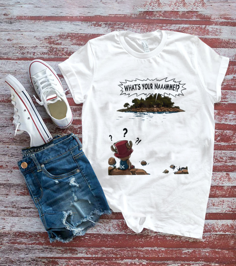 Tony Tony Chopper What's Your Name Island Question Marks T-Shirt