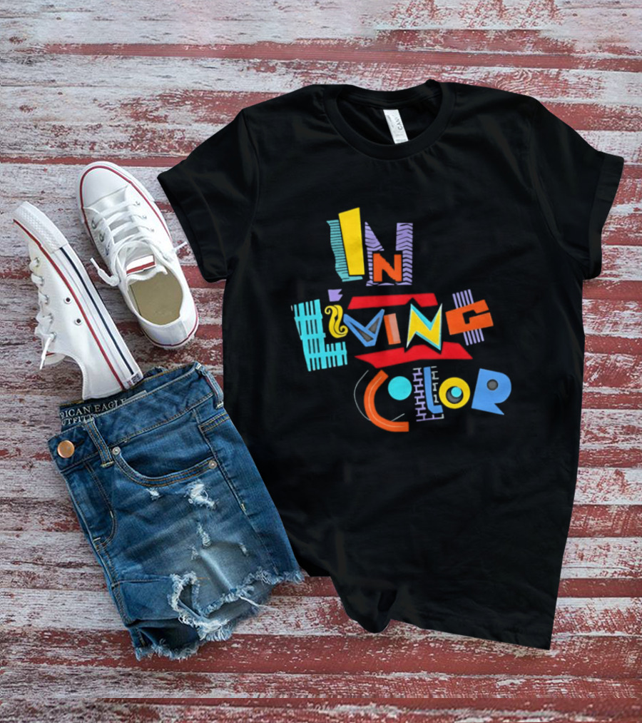 In Living Color 90s Retro Style Vivid T-Shirt