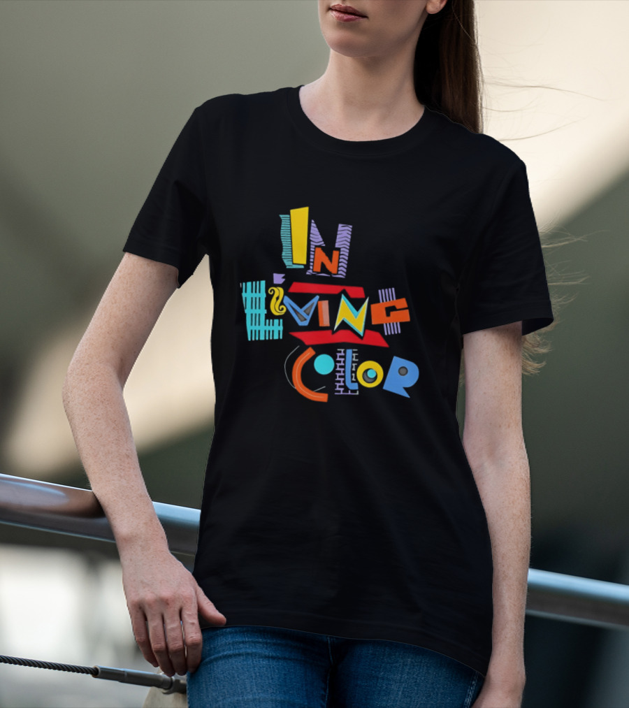 In Living Color 90s Retro Style Vivid T-Shirt