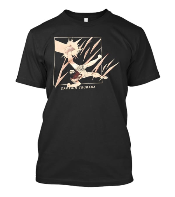 Captain Tsubasa Dynamic Soccer Action Scene T-Shirt