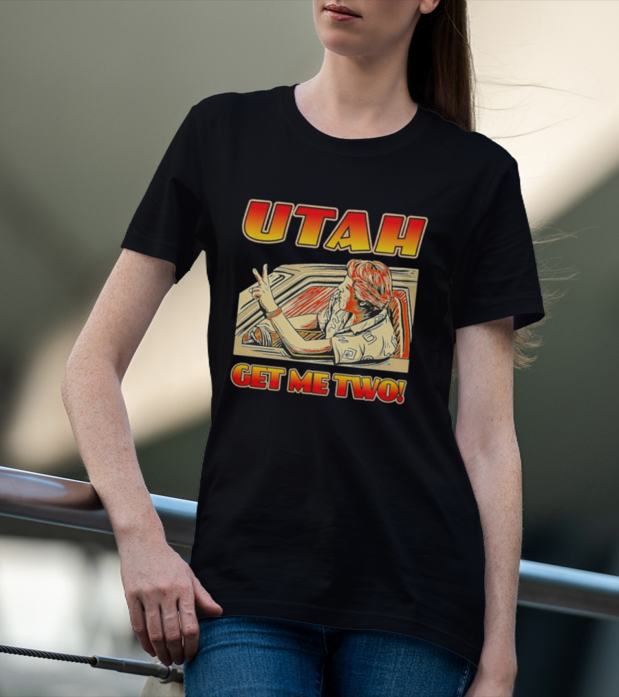 Utah Get Me Two Vintage Movie Car Scene T-Shirt