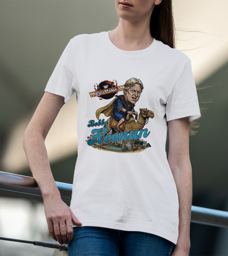 Bobby Heenan WrestleMania IX WWE Cartoon Character On Camel T-Shirt