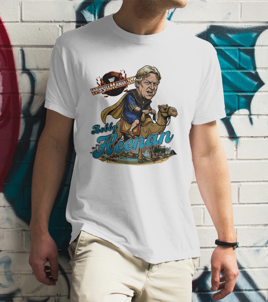 Bobby Heenan WrestleMania IX WWE Cartoon Character On Camel T-Shirt