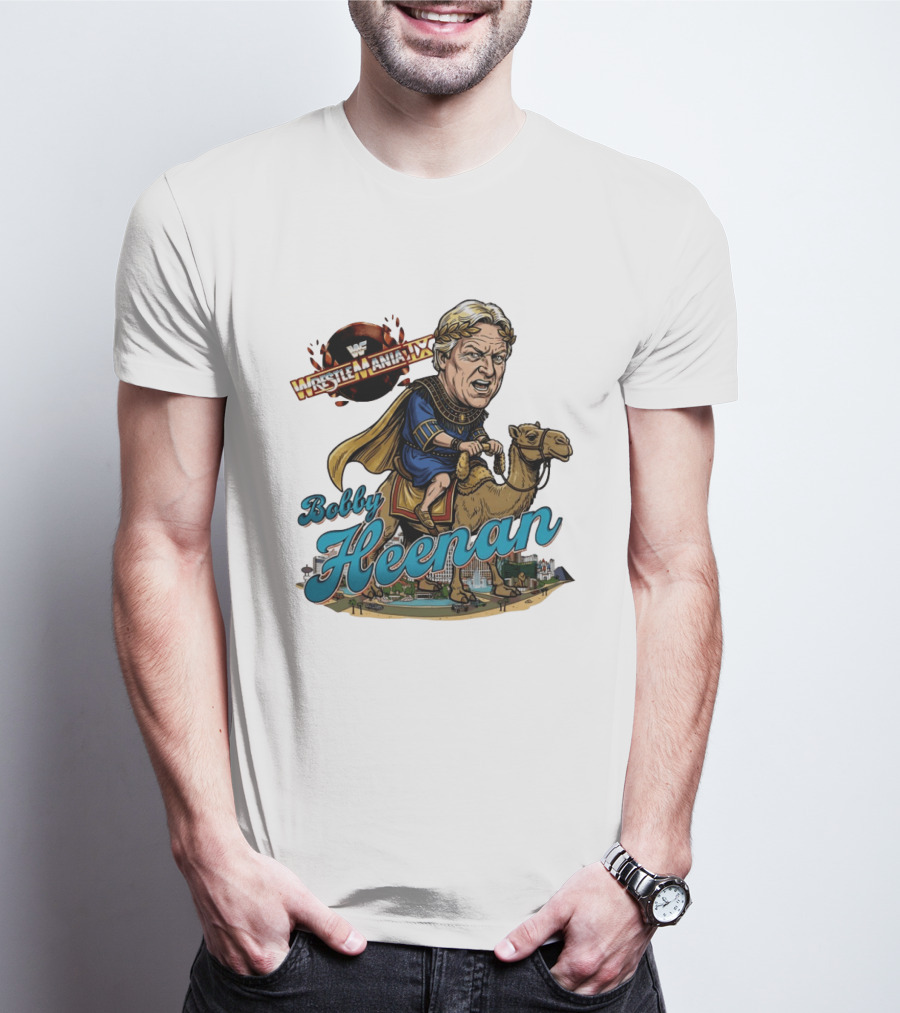 Bobby Heenan WrestleMania IX WWE Cartoon Character On Camel T-Shirt
