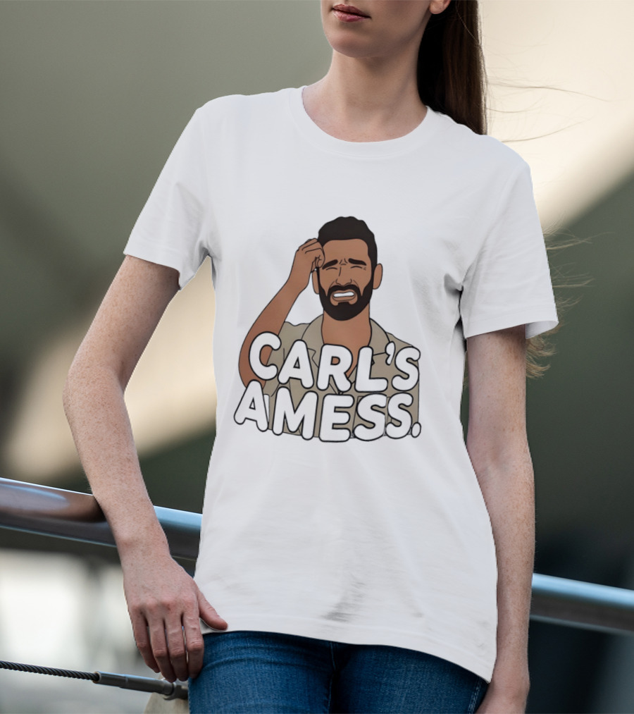 Carl's A Mess Carl Radke Summer House Humor Face T-Shirt