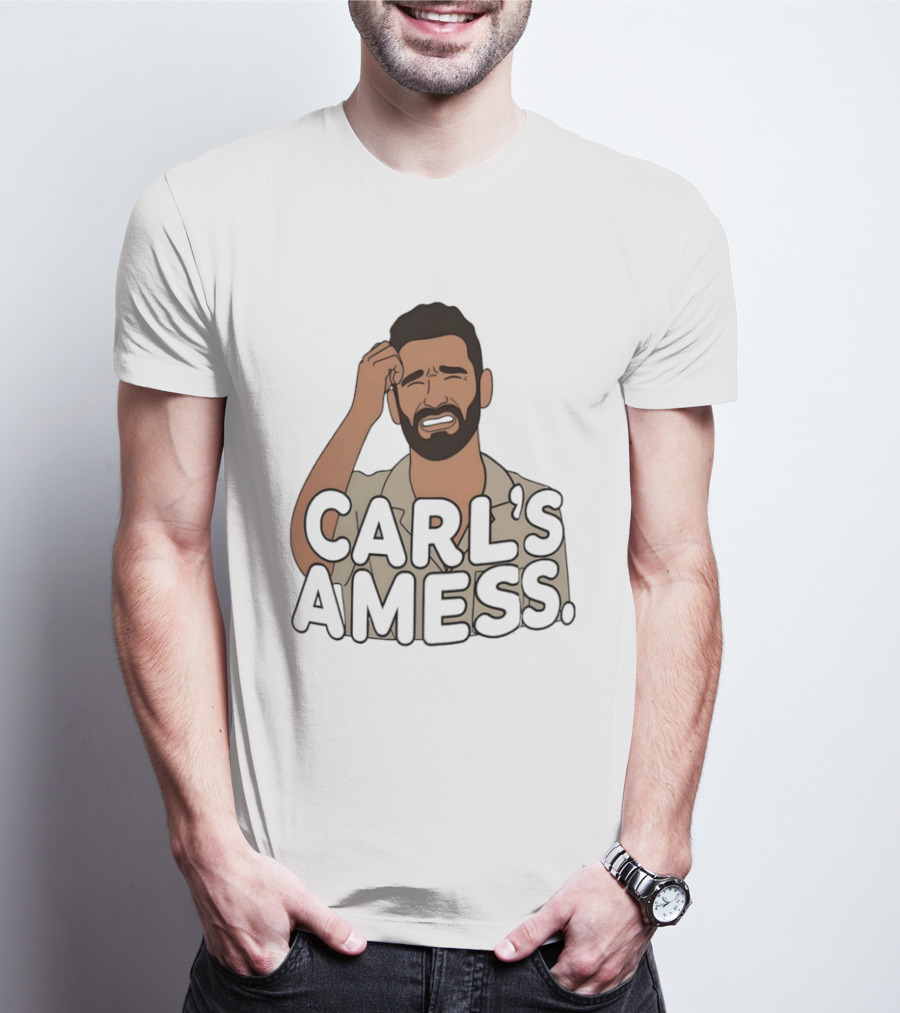 Carl's A Mess Carl Radke Summer House Humor Face T-Shirt