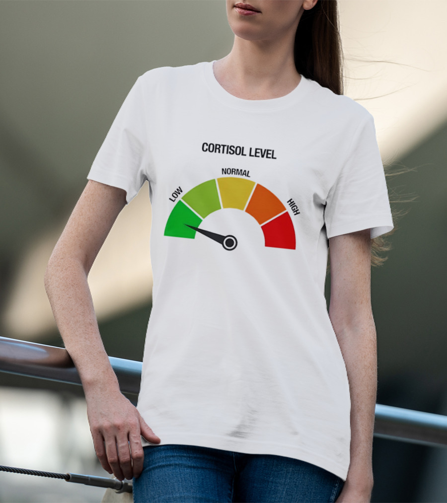 Cortisol Level Low Stress Indicator Gauge T-Shirt