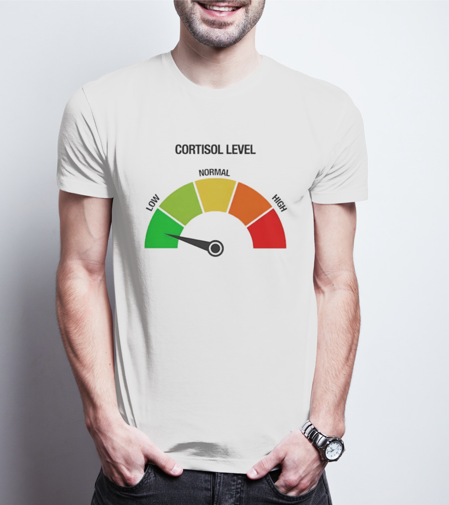 Cortisol Level Low Stress Indicator Gauge T-Shirt