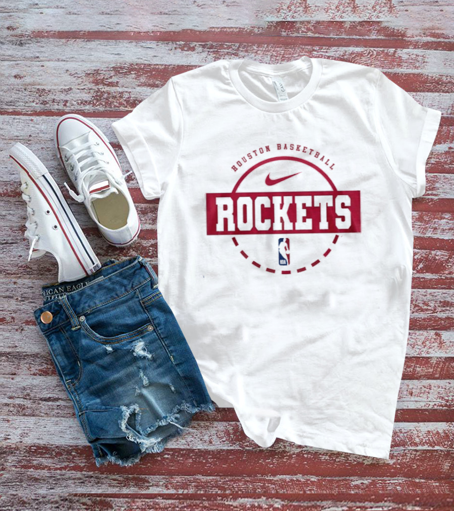 Houston Rockets Snoopy Plays Basketball Forever Not Just When We Win Nike NBA T-Shirt