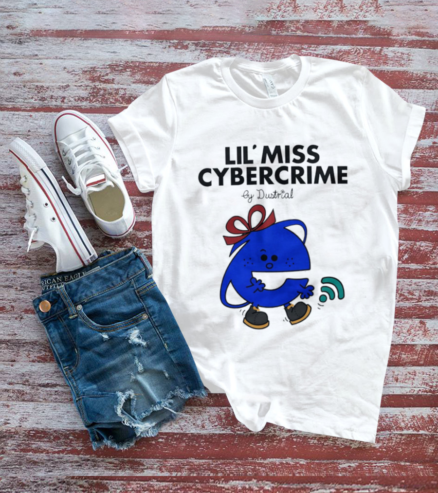 Lil' Miss Cybercrime By Dustrial Retro Style Mischievous T-Shirt