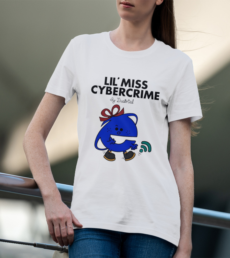 Lil' Miss Cybercrime By Dustrial Retro Style Mischievous T-Shirt