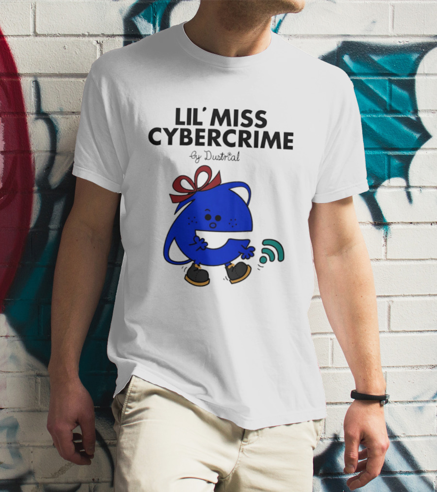 Lil' Miss Cybercrime By Dustrial Retro Style Mischievous T-Shirt