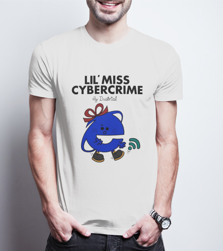Lil' Miss Cybercrime By Dustrial Retro Style Mischievous T-Shirt