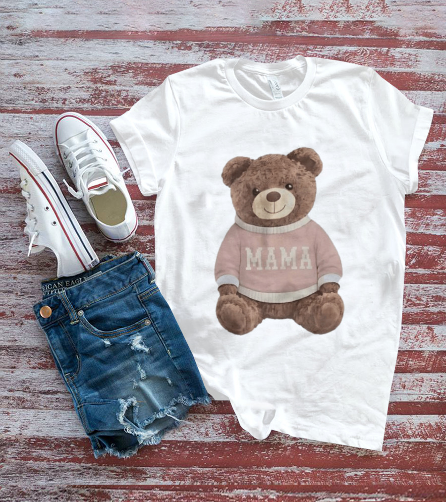 Mama Bear Stuffie Mother's Day 2026 Gift For Moms T-Shirt
