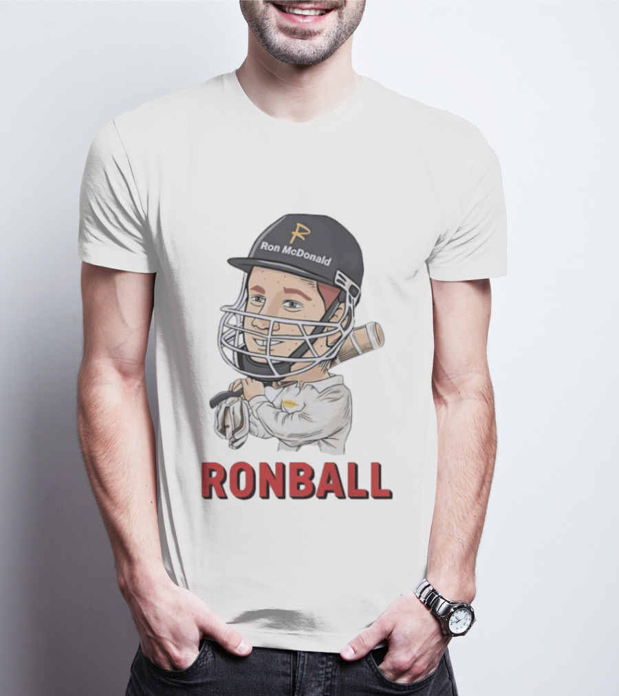 Ron McDonald Cricket Ronball Travis Head T-Shirt