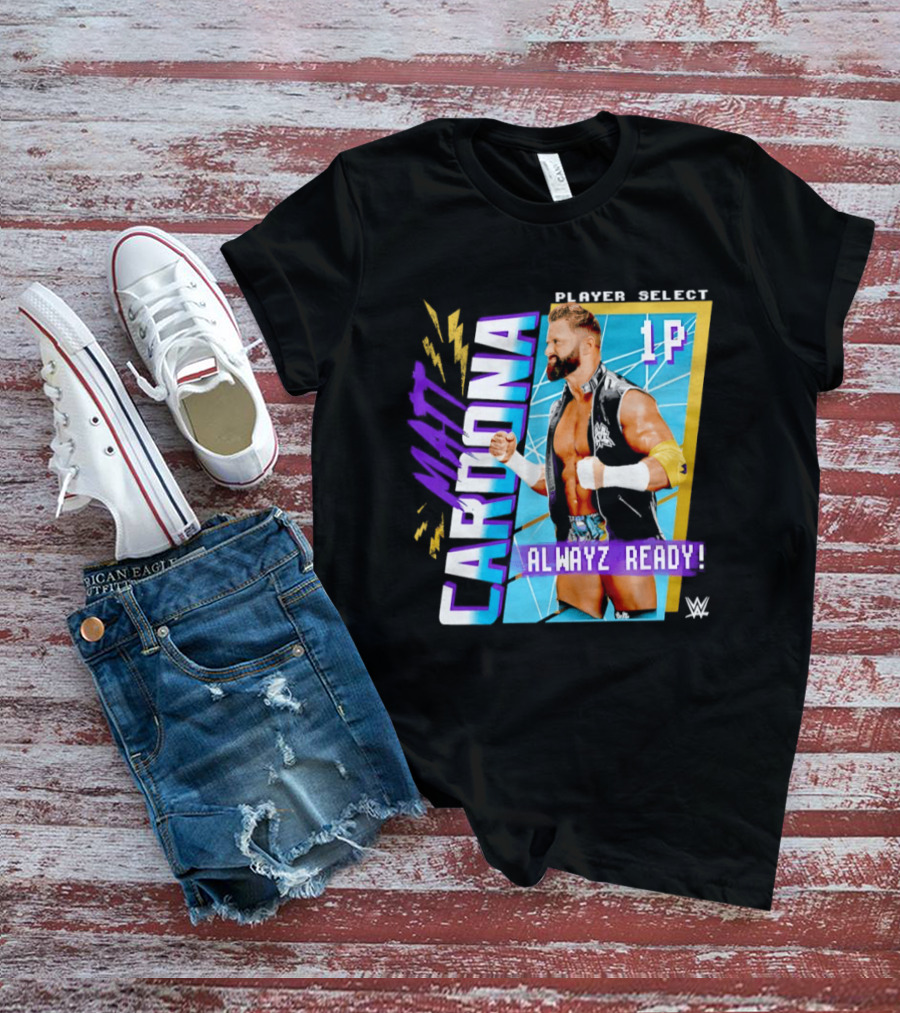 Matt Cardona Player Select 1P Alwayz Ready WWE T-Shirt