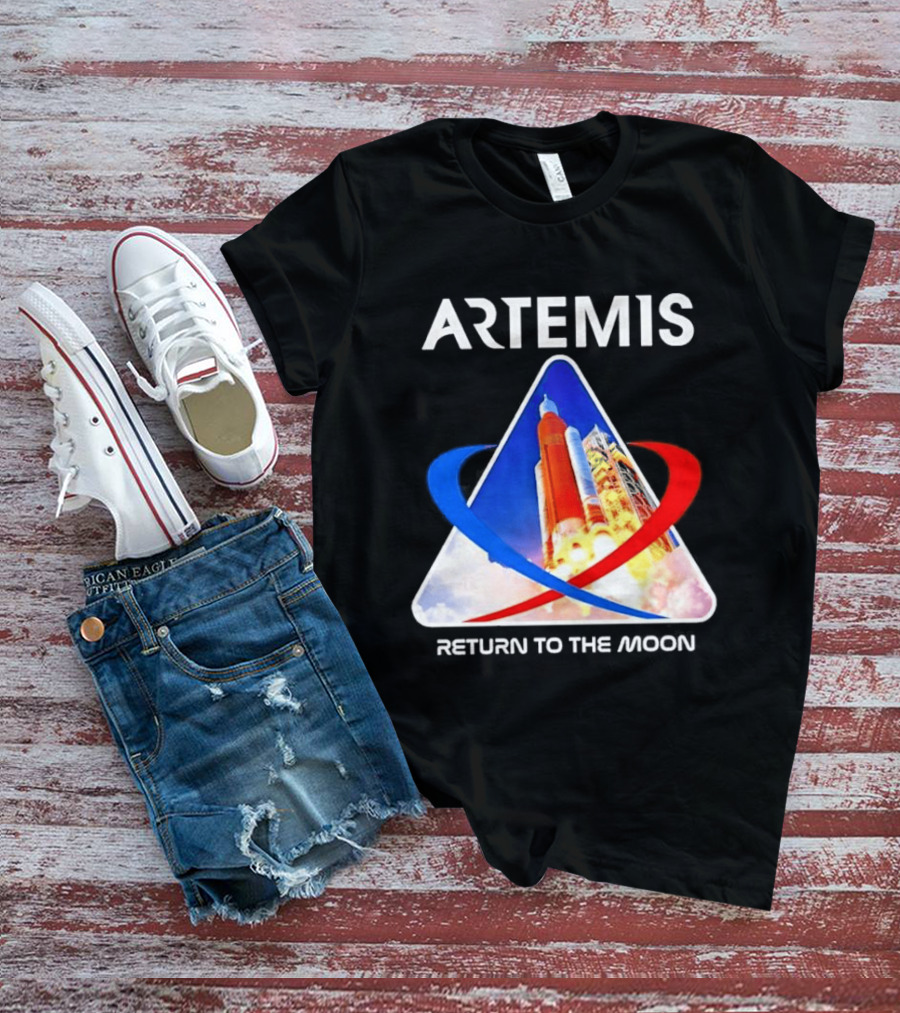 NASA Artemis Return To The Moon Enthusiast Launch Exploration T-Shirt