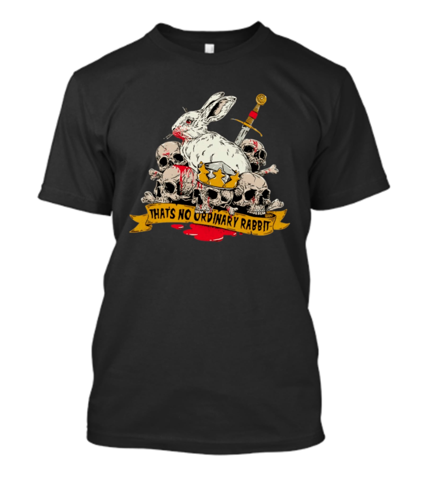 That's No Ordinary Rabbit Skulls Sword Crown T-Shirt