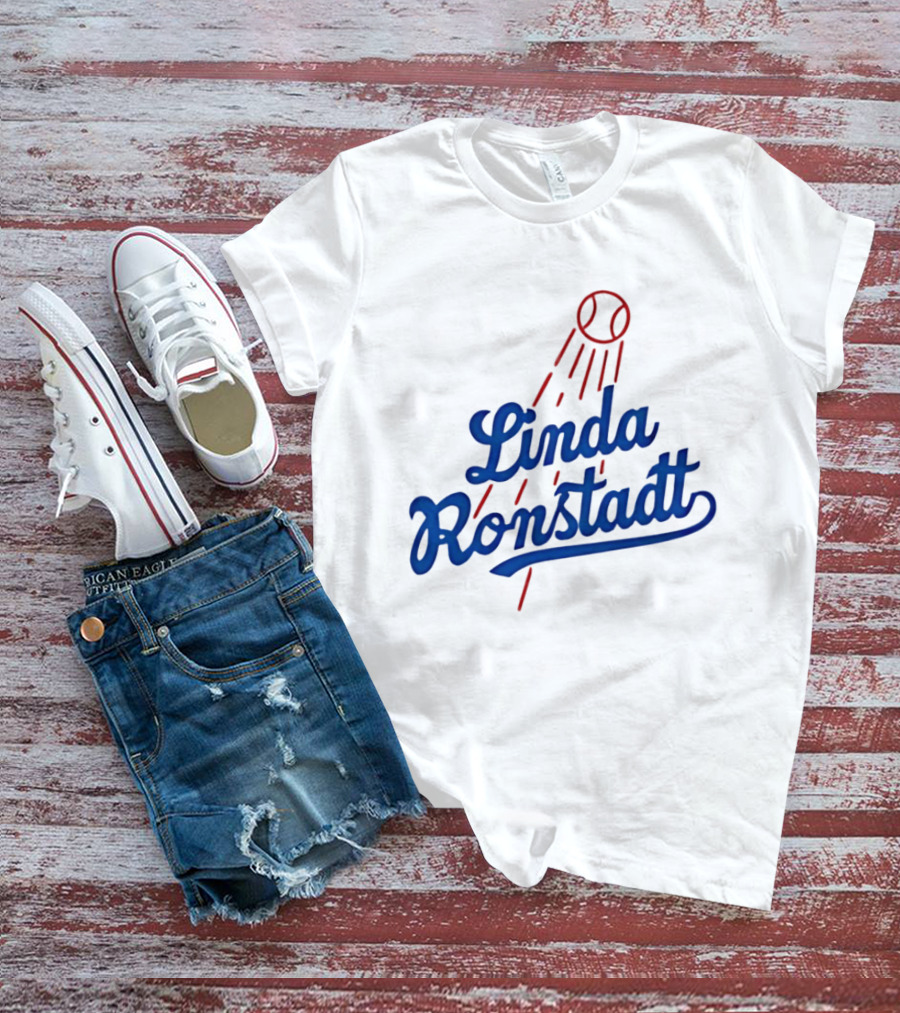 Linda Ronstadt Baseball Tribute Los Angeles T-Shirt