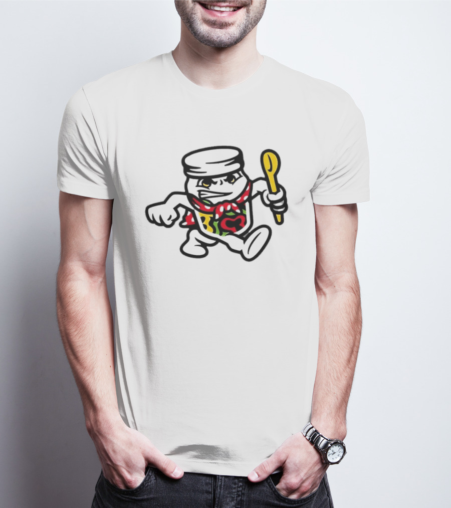 Peppers In Oil Jar Character With Spoon T-Shirt