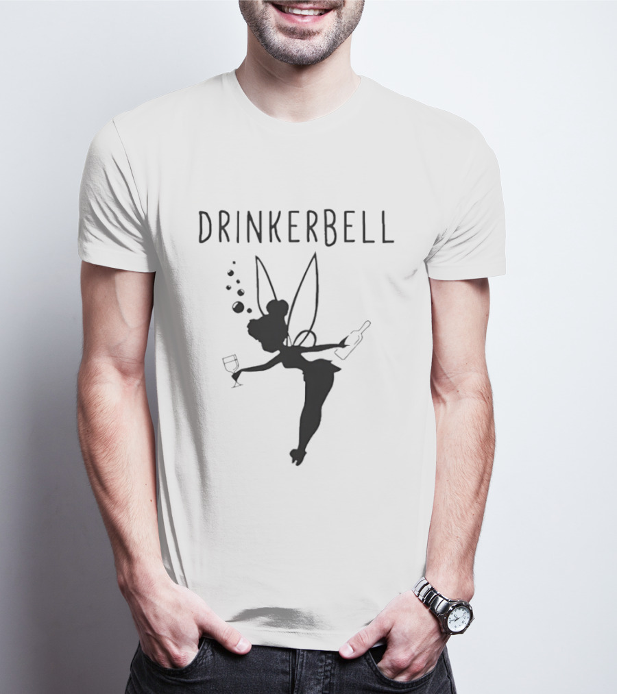 Drinkerbell Tinker Bell Whisky Beer Shadow Fairy T-Shirt