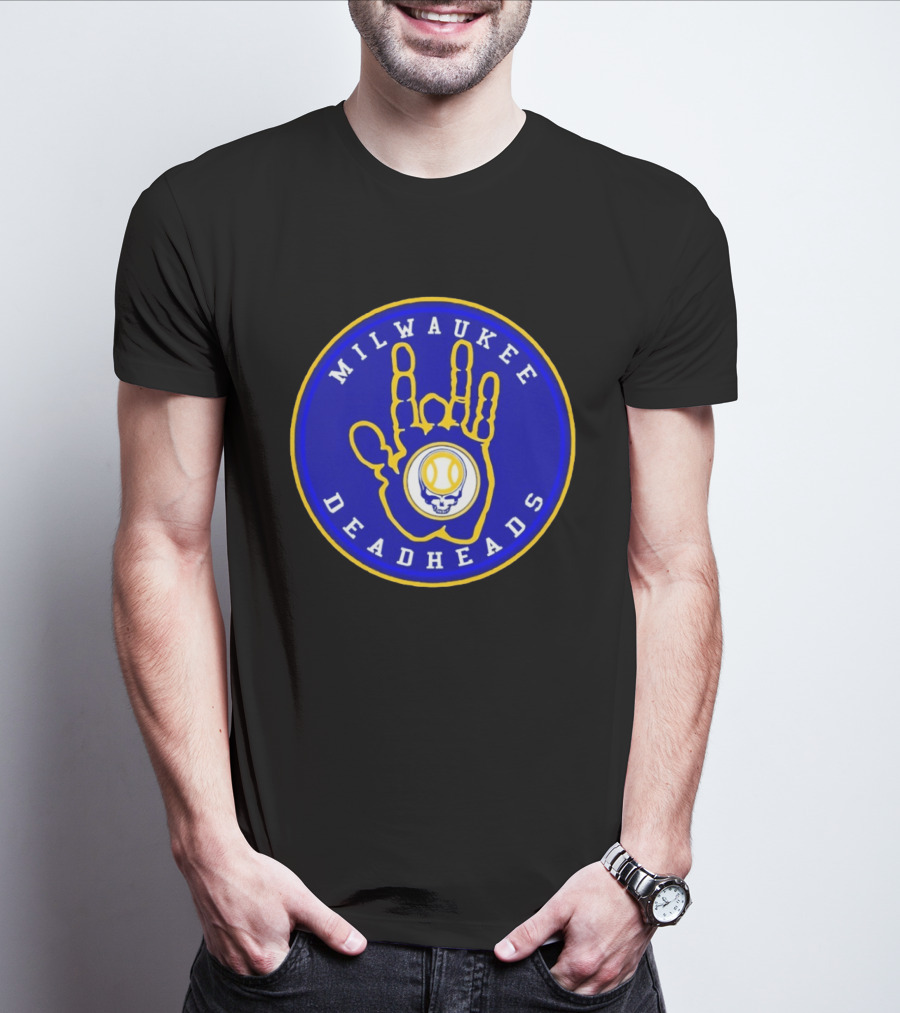 Milwaukee Deadheads Brew Crew Inspired Baseball T-Shirt