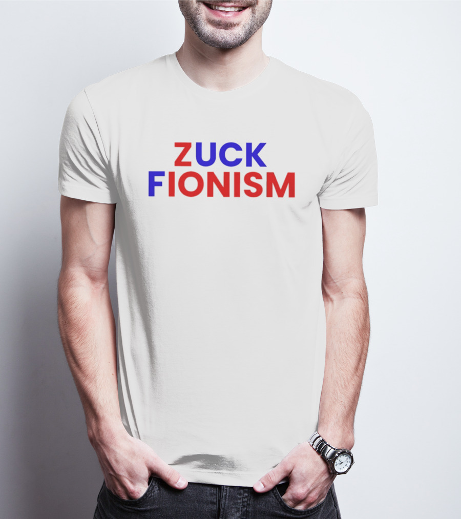 F*** Zuck Fionism Blue Red T-Shirt