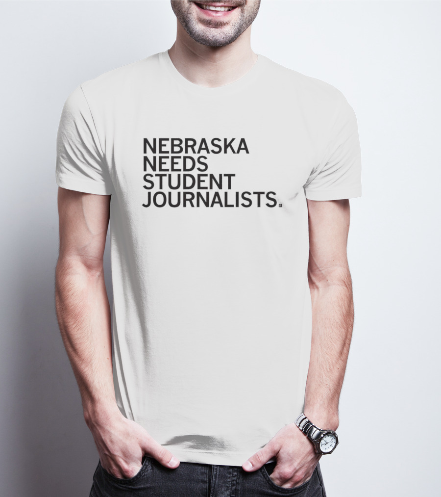 Nebraska Needs Student Journalists Grey T-Shirt