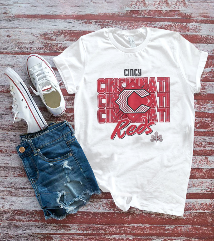Cincinnati Reds Cincy 2026 City Connect Modern Layered T-Shirt