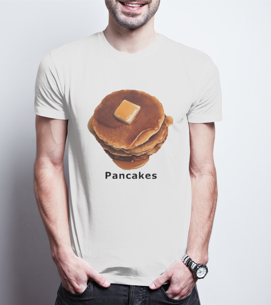 Pancakes Syrup Stack With Butter Topping T-Shirt