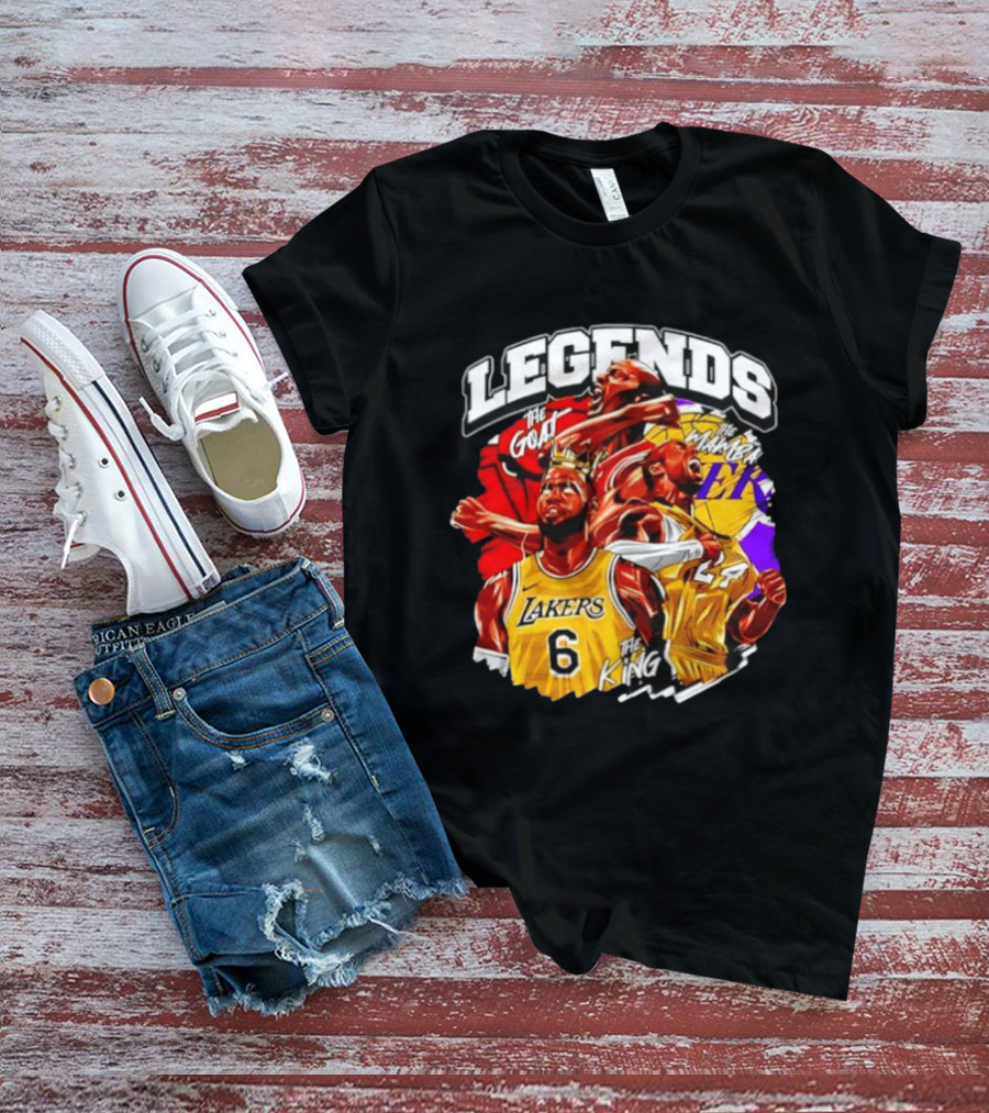 Legends The Goat Mamba King Lakers 24 6 T-Shirt