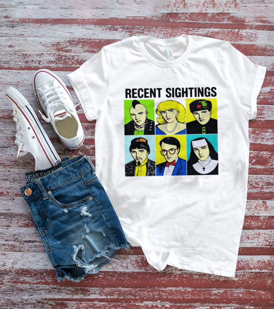 Recent Sightings Pop Art Icon Portraits T-Shirt