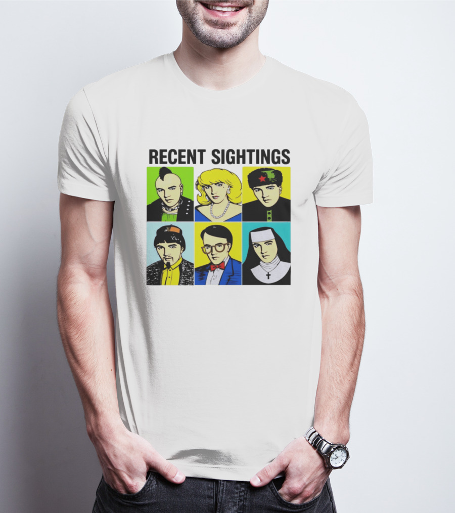 Recent Sightings Pop Art Icon Portraits T-Shirt