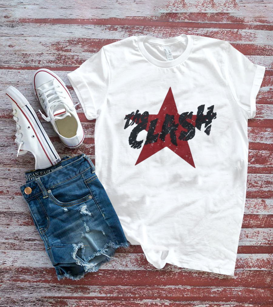The Clash Red Star Vintage Punk T-Shirt