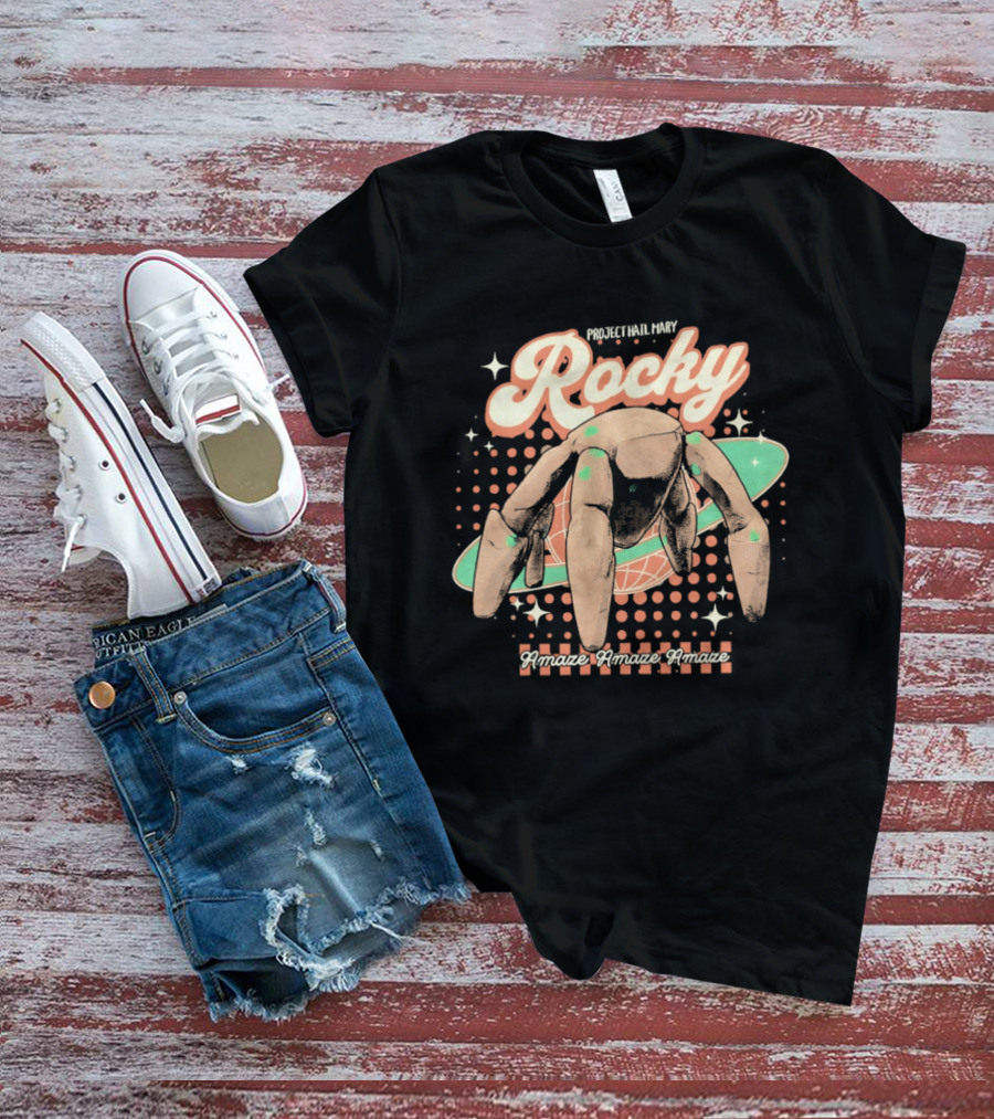 Project Hail Mary Rocky Alien Amaze Amaze Amaze Vintage Style Spacecraft T-Shirt