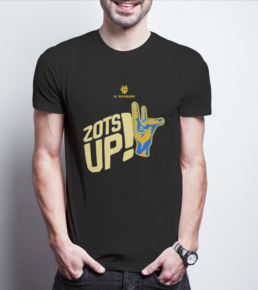 UC Riverside Zot Hand Sign Zots Up T-Shirt