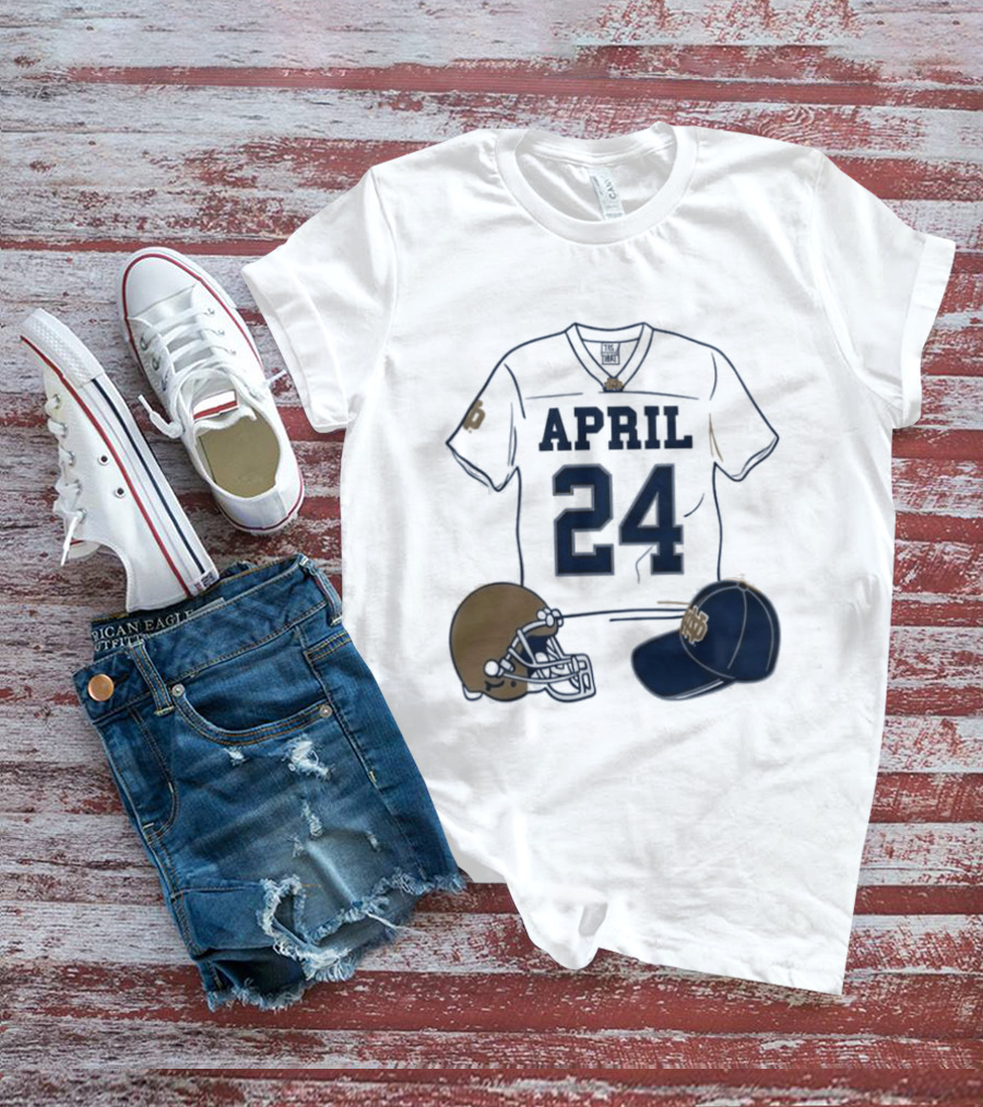 Notre Dame April 24 Football Jersey 2026 T-Shirt