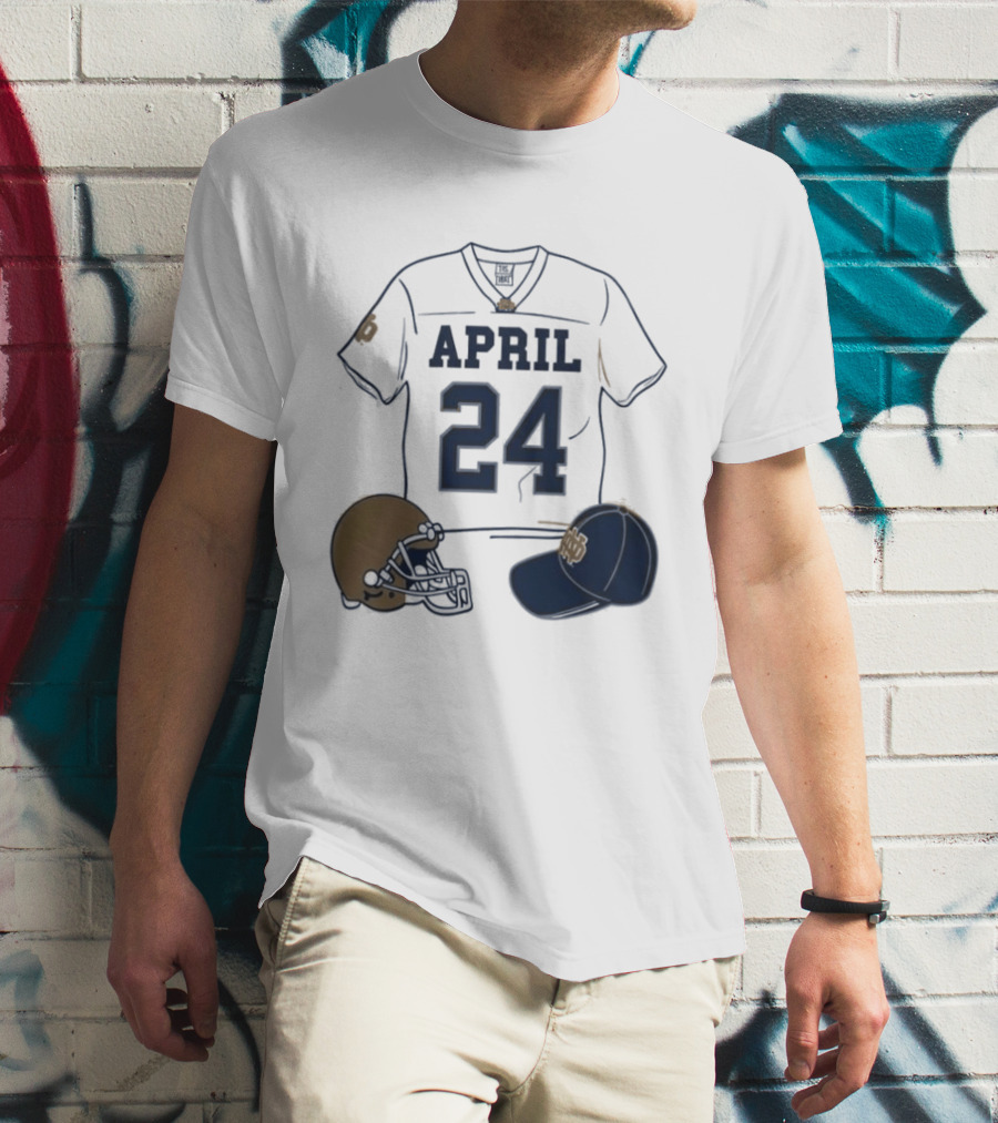Notre Dame April 24 Football Jersey 2026 T-Shirt