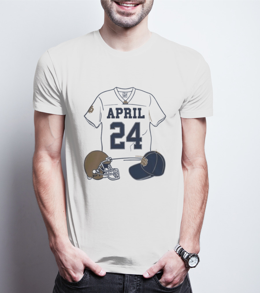 Notre Dame April 24 Football Jersey 2026 T-Shirt