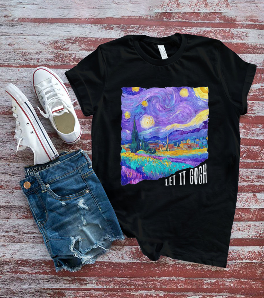 Let It Gogh Starry Night Van Gogh T-Shirt
