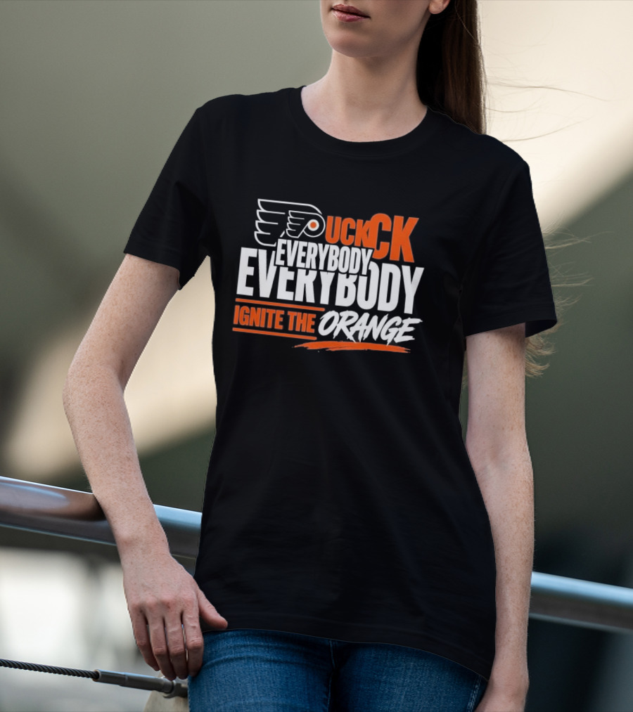 Philadelphia Flyers Puck Everybody Ignite The Orange T-Shirt