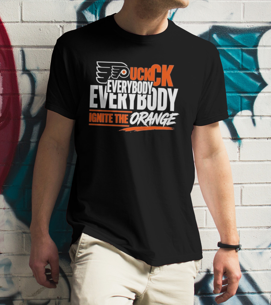 Philadelphia Flyers Puck Everybody Ignite The Orange T-Shirt