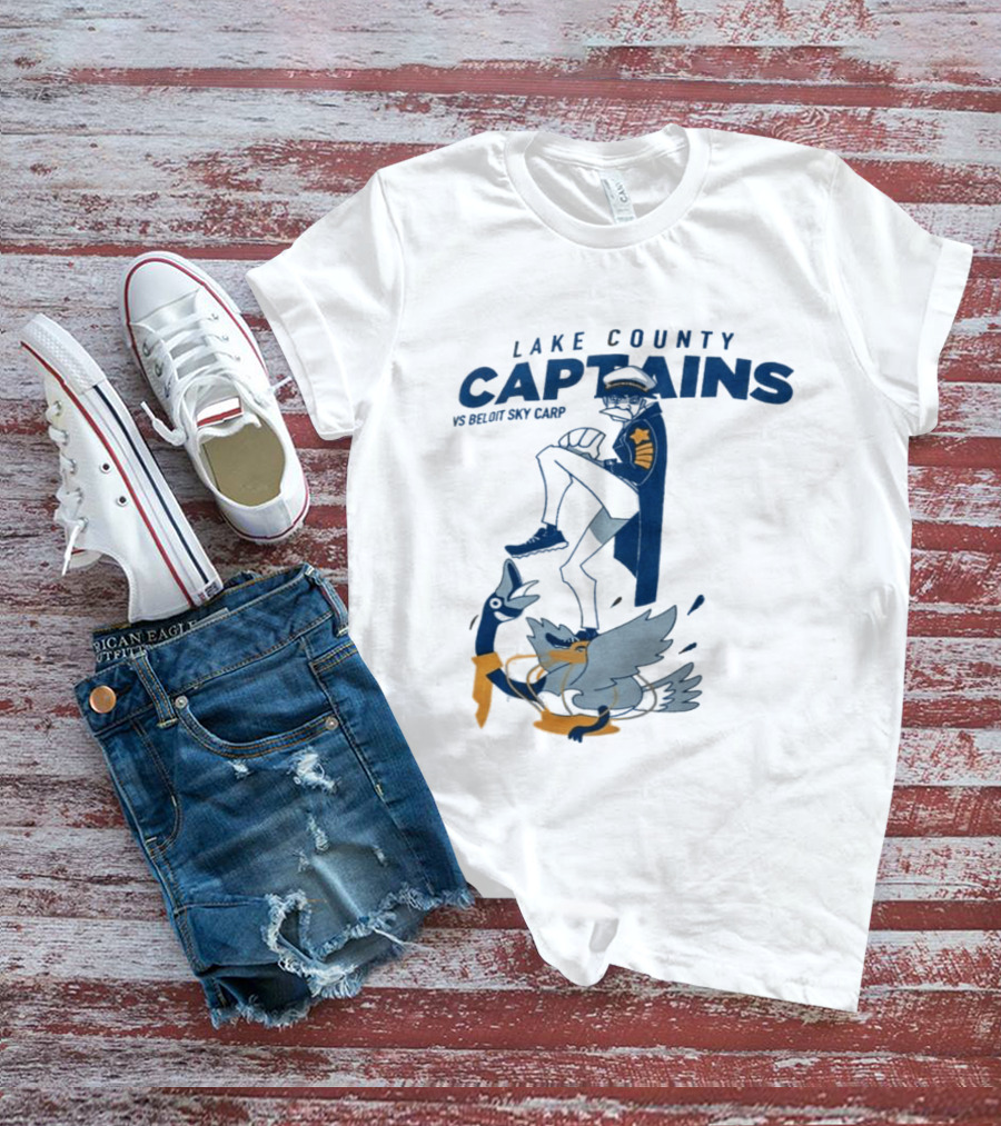 2026 Lake County Captains Vs Beloit Sky Carp Baseball Event T-Shirt
