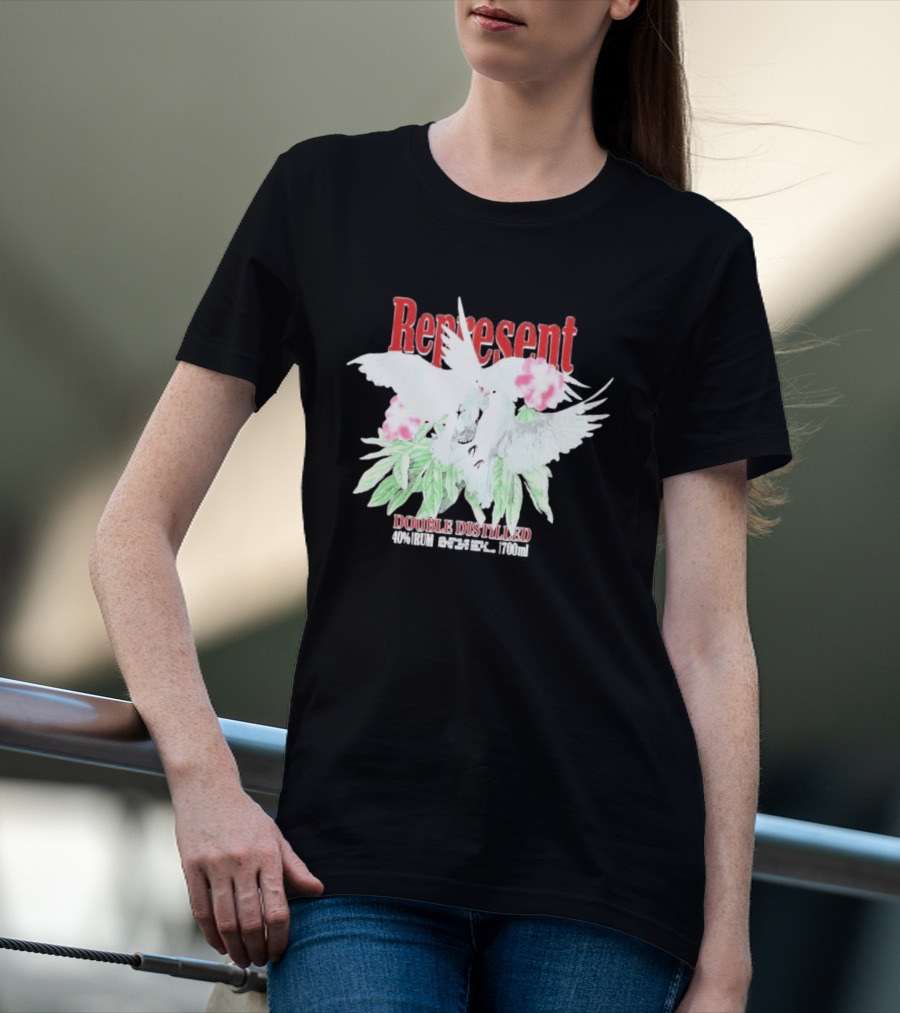 Represent Double Distilled Dove And Floral Elements Cade Cavalli T-Shirt