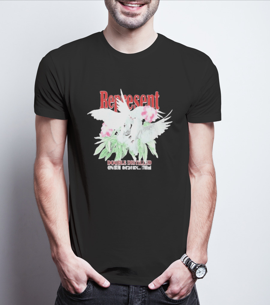 Represent Double Distilled Dove And Floral Elements Cade Cavalli T-Shirt