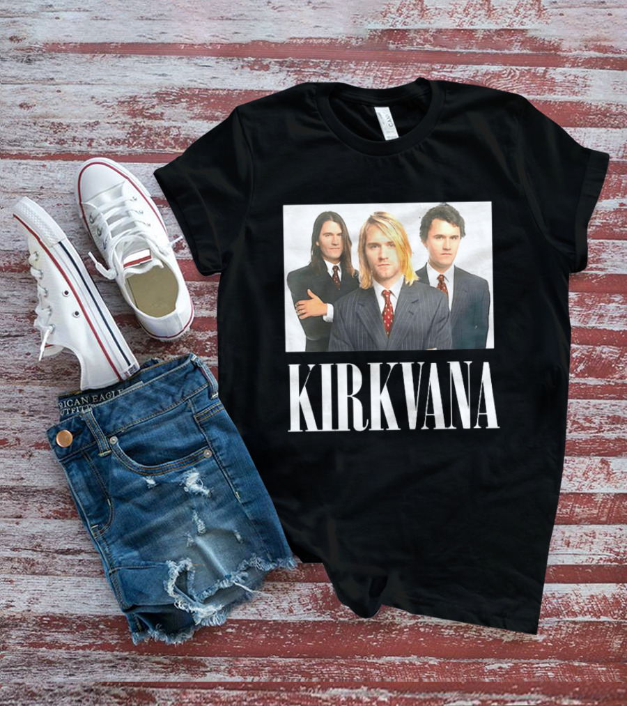Kirkvana Nirvana Album Covers Suits Band Members T-Shirt