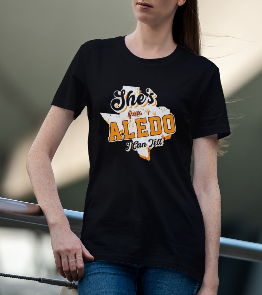 She's From Aledo I Can Tell Texas Map T-Shirt