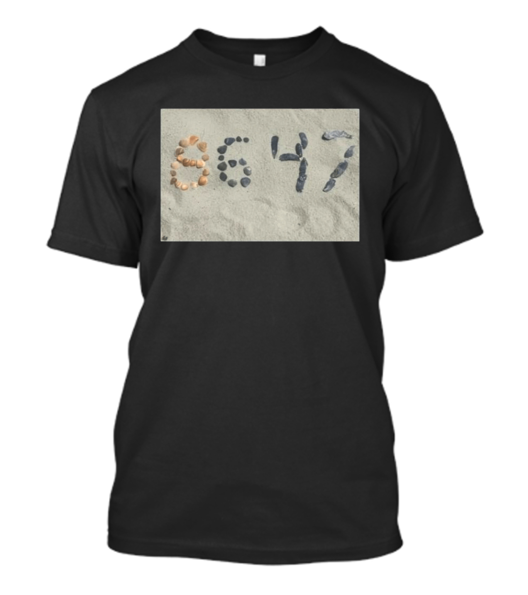James Comey 8647 Beach Sand Seashell Pebble T-Shirt