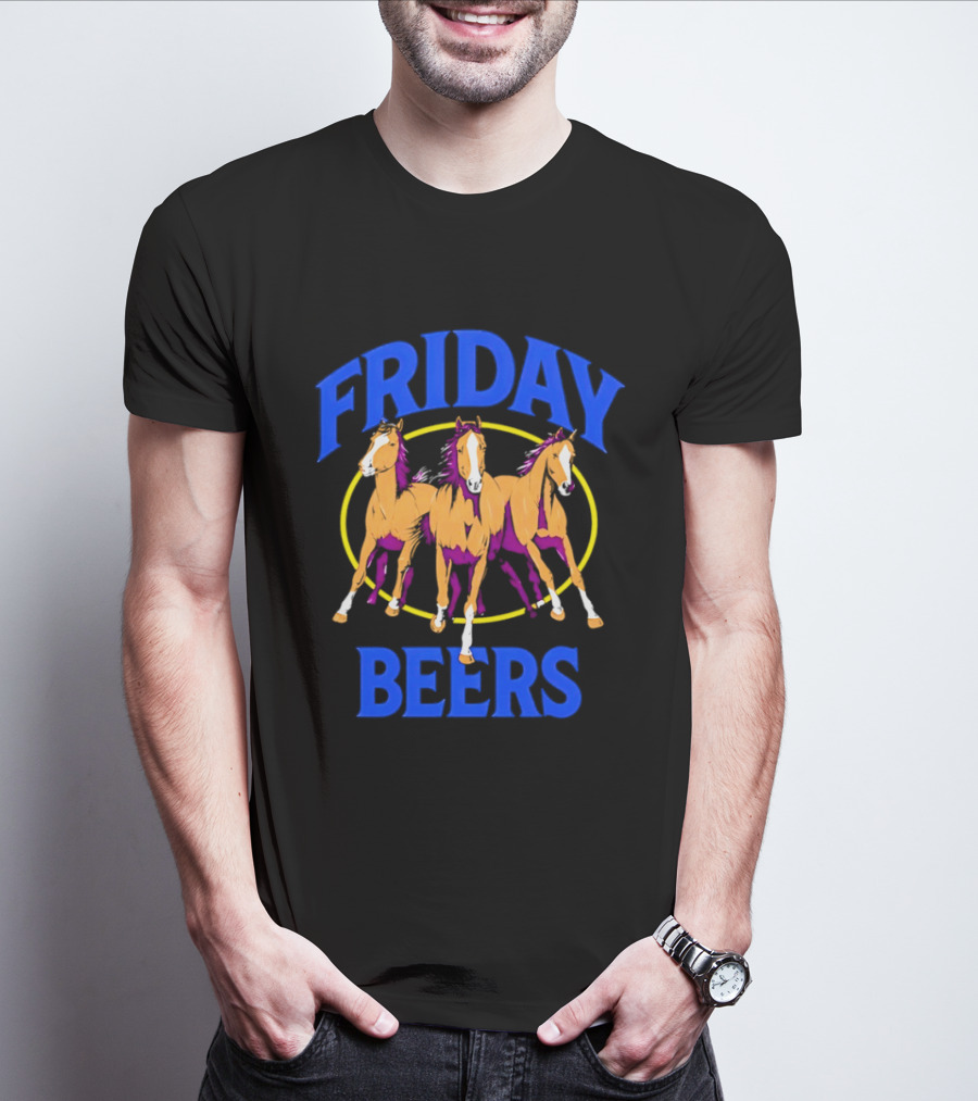 Friday Beers Three Derby Horse Racing Party T-Shirt