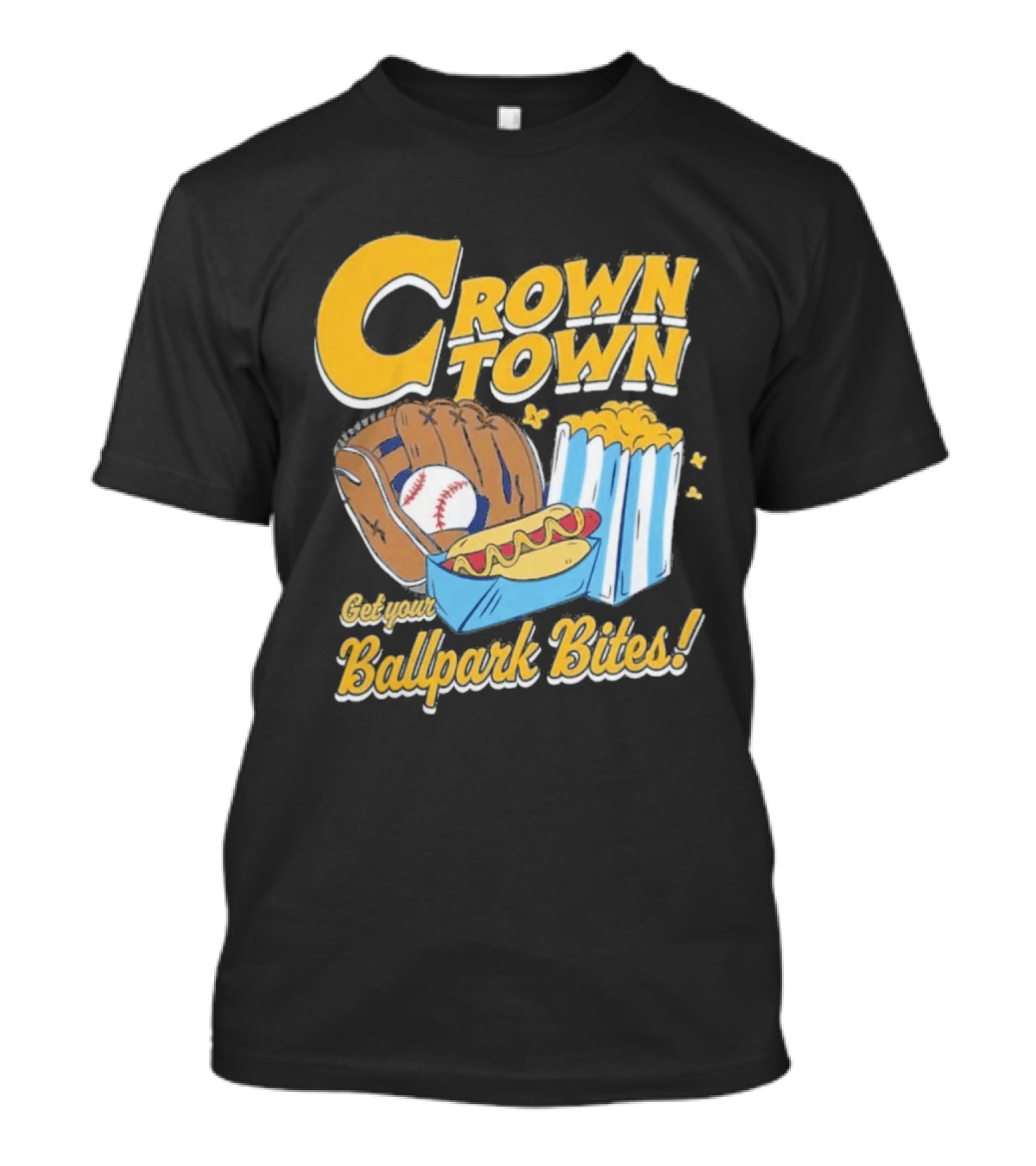 Crown Town Ballpark Bites Get Your Snacks T-Shirt